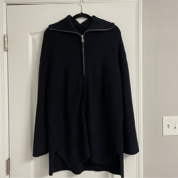 Zara zipper rib knit cardigan - Picture 2 of 6